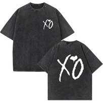 The Weeknd Washed Tshirt The Weeknd Merch Unisex Casual Harajuku Short Sleeve Tshirts L