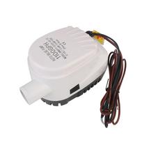 Volt Automatic Boat Bilge Pump DC 12V/24V Motor Seaplane Submersible Water Electric Pump Auto Outdoor Small 1100GPH Yacht Boat with Fuse G1100-40-12V