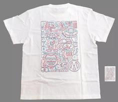 ENGAWA Fujiko Fujio A 90th T-T-Shirt set White M with sticker original art L