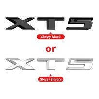 ABS Car logo Fender side Rear tail door trunk sticker CT4 CT5 CT6 CTS XT4 XT5 XT6 XTS ATS Emblem For Cadillac 25T 28T 40T AWD Glossy Silver