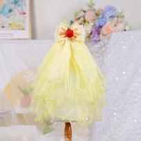 Pet dog clothes TUTU skirt gauze skirt, spring and summer princess tutu skirt, summer daisy suspender skirt xs-bust size30, length 20cm, about 1.0-1.5kg