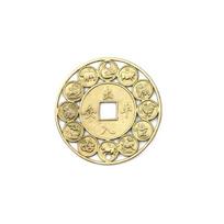 Hot 2pcs Amulets for Good Luck Feng Shui Coins Amulet Money Prosperous Protection Zinc Alloy Auspicious Chinese Coins of Luck