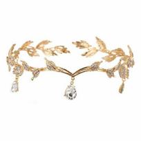 Vestuvinių plaukų tiara su blizgančiais cirkoniais, nuotakos karūna su lapų forma, reguliuojamo dydžio tiara, vestuvinių plaukų aksesuarai, galvos apdangalai, galvos papuošalai auksinė