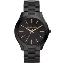 Michael Kors MK3221 Slim Runway Black Dial Ladies Watch 42mm juoda