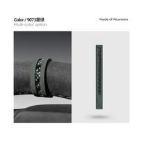 Car Steering Wheel Carbon Fiber Marker For BMW F30 F20 G20 F10 1 2 3 Serie Made of Alcantara Center Red Line Sticker Accessories
