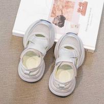 Spring Summer Girls Casual Sports Sandals Soft Sole Comfort White Shoes Kids Breathable Sneakers size 26 sidabras