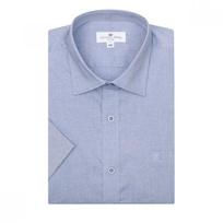 Countess Mara Men Spandex Cachion Blue Regular Fit Short Sleeve Shirt Cdcz2b5403 95