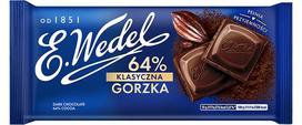 E. Wedel Klasikinis juodas šokoladas 64 % 90 G