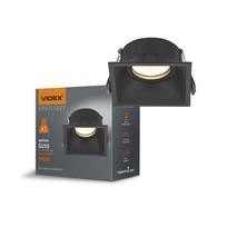 Oprawa Wpuszczana Ruchoma Czarna Kwadratowa Halogen Gu10 Spotlight Videx