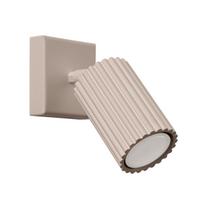 Kinkiet Ścienny Nowoczesny Taupe Ruchomy Karbowany Reflektorek 1Xgu10 10W Karbon Sollux Lighting