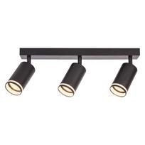 Lampa Sufitowa Nowoczesna Czarna Listwa Ruchome Reflektorki 3Xgu10 10W Pipe Milagro
