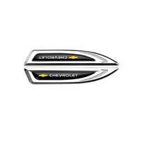 Car Accessories 3D Metal Logo Side Body Fender Sticker Auto Decoration For Chevrolet Captiva Lacetti Aveo Cruze Malibu XL Camaro