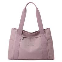Moteriškas pečių krepšys Nailoninis krepšys Didelės talpos Crossbody Bag Mother Bag violetinė
