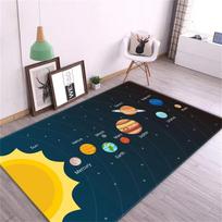 Creative Space Theme Solar System Rug for Living Room Kids Bedroom Rug Play Mat Nursery Floor Decor Home Aesthetic Doormat 40x60CM