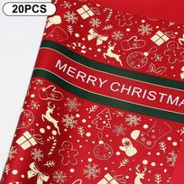 20 lakštų 57*57cm Gėlių vyniojamasis popierius Vandeniui atsparus Gėlių popierius Vyniojimui Gėlių puokštėms „Pasidaryk pats“ Kalėdinio įpakavimo puokštė Kalėdinė dovana A12