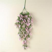 Lush Artificial Ivy Flower Vine Garland For Elegant Home And Garden Decor rožinė