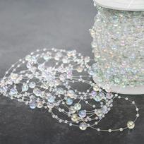 5/10Meters Artificial Pearls Chain Fishing Line Beads Garland Chain For DIY Bridal Bouquet Craft Flower Wedding Party Decoration