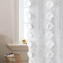 Bohemiškos pūstos gėlėmis siuvinėtos užuolaidos Boho stiliaus tiulio užuolaidos Marokiečių svetainės miegamojo permatoma tiulio užuolaida W132cm X H45cm