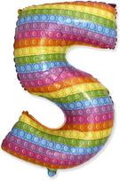 Balon Foliowy Cyfra 5 Pięć Pop It Urodziny 85Cm