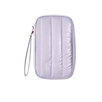 Travel Passport Holder Card Wallet Document Organizer Zippered Wristlet Small Pouch for Carrying Passport Boarding Pass and Cash one size violetinė