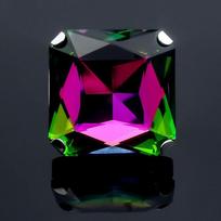 Vintage Square Rhinestone Ring Adjustable Luxurious Finger Decoration Wedding Crystal Jewelry Accessories