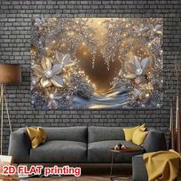 2D Eiffel Tower Seine River Backdrop Engagement & Anniversary Background Cloth 47.2x31.5inch/120*80cm
