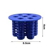 7-Hole Seed Germination Tray No Soil Space-Saving Seedling Tray Easy Setup Garden Nursery Pot mėlyna
