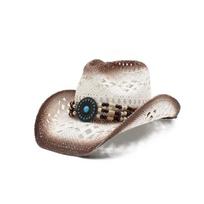 hats cowgirl hats American Western Cowboy Hat Summer Straw Hat Breathable Fashion Trend Sun Shield Hat Panama Jazz Cap Wholesale 56-59CM