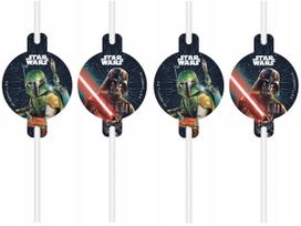 Słomki Rurki Star Wars Galaxy Jedi Urodziny 4 Szt.