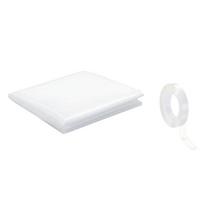 Broken with Tape Pre-Cut Nanometer Double-Sided Window Cover Transparent PVC Car Window