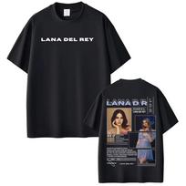 Singer Lana Del Rey Printed T Shirt Men Women Fashion Hip Hop T-shirt Streetwear Harajuku Casual Short Sleeve Oversized T Shirts S įvairiaspalvis