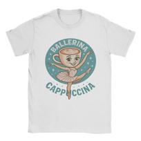 Men T-Shirt Italian Brainrot Capuchin Dancer Hipster Cotton Tee Short Sleeves Funny Meme T Shirts Round Neck Merchandise Printed S įvairiaspalvis