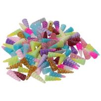 Charms for Ring Resin Glitter Horn Charm Multicolor Loose Beads Resin Key Chain Bracelet Making Handmade Crafts Lovers