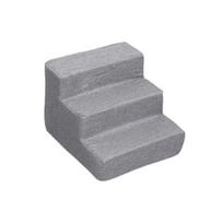 Naminio gyvūno kopėtėlės 2/3/4 pakopų patogios kempinės nuimama šuns laipiojimo rampa šuniukui Triple Layer pilka