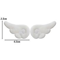 2-8pcs 2025 New Y2k Hair Clip White Angel Wing Broochs Cute Japanese Plush Wing Hairpin Broochs Clothing Accessories