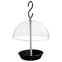 Hanging Dome Bird Feeder with Removable Tray and Weather Shield for Outdoor Garden Yard Use S Hook Included Easy to Clean One Size