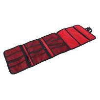 Foldable Climbing Gear Bag Multi-Layer Tools Organizer Pouch Climbing Storage Bag  Rock Climbing raudona