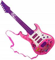 Gitarka Elektryczna Na Baterie Światło Dźwięk Melodie Gitara Zabawkowa