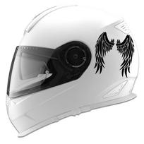 Automobilių lipdukai Dekoriniai motociklų lipdukai Pora gražių angelų sparnų dekoratyvinių priedų Kūrybinis kremas nuo saulės, vandeniui atsparus PVC, S 15cm x 15cm sidabras