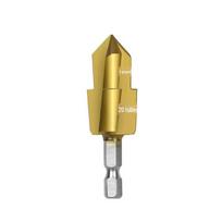 Titano danga dengtas triašmenis PPR kėlimo pakopinis grąžtas vandens vamzdžių remontui - Didelio kietumo įrankis drill bit 15-19 (upgraded three-edged)