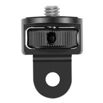 Aliuminio lydinio 1/4 colio mini trikojo varžto adapteris GoPro Hero 12 11 10 Sjcam M10 Xiaomi Yi 4K Eken Insta360 kameros priedui juoda