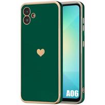 Case - Samsung - Galaxy A06 - TPU Protection - Flexible - Night Green - Heart žalia