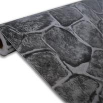 Dark Grey Stone Peel and Stick Removable Wallpaper Castle Tower Rustic Paper Fortress Stone Self Adhesive Wallpaper Removable 1mx45cm