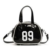 New messenger bag women's style bowling handbag fashion contrasting color polka dot casual fashion shoulder bag One average size