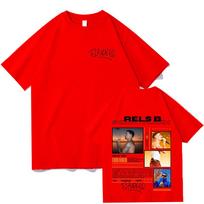 Rels B T-shirt Skiny Flakk Smile Letter Graphic Tee-shirt Summer Men Ladies Fashion Short Sleeve Tops Casual High Quality Tees S