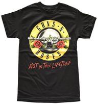 Guns N Roses GNR Not In This Lifetime Concert Tour Men's Black T-Shirt New S