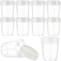 10PCS 4oz/120ml Reusable Food Grade PP Salad Sauce Container with Lids Leakproof Camping Hiking Picnic Outdoor Sauce Dispenser 10PCS balta