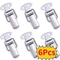 OAYK 6PCS Hardware Luggage Latch Box Lock Toggle Latch Lever Buckle Lock Mini Box Lock Spring Lock sidabras