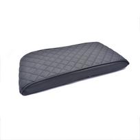 Car Armrest Box Cover For Hyundai Santa Fe 2025 2025 Leather Center Console Protector Pad Trim Black Replacement Car Accessories juoda