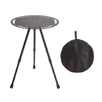 Aluminum Alloy Folding Round Table Portable Outdoor Side Table Durable Stable